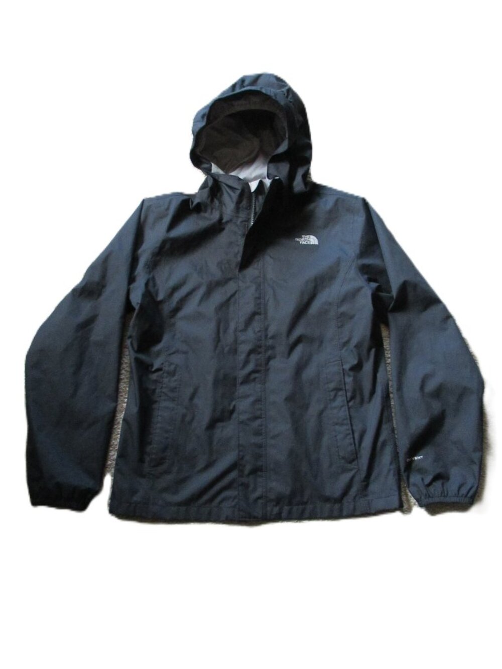 The North Face Girls L 14/16 Dry Vent Waterproof Black Hooded Shell Jacket